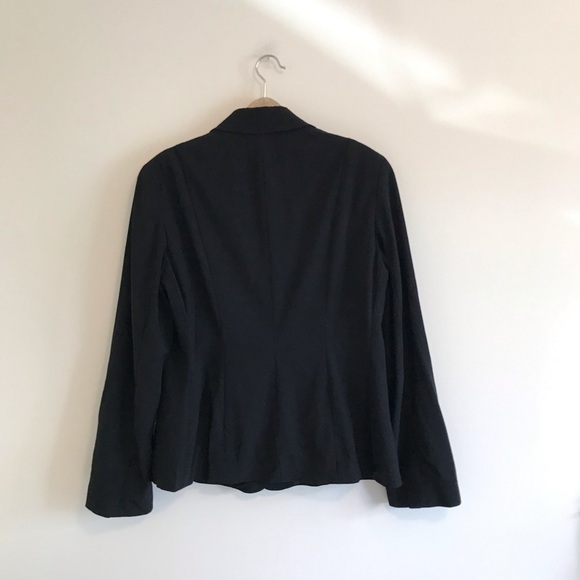 Lafayette 148 Black Stretch Wool Blazer - Picture 6 of 8